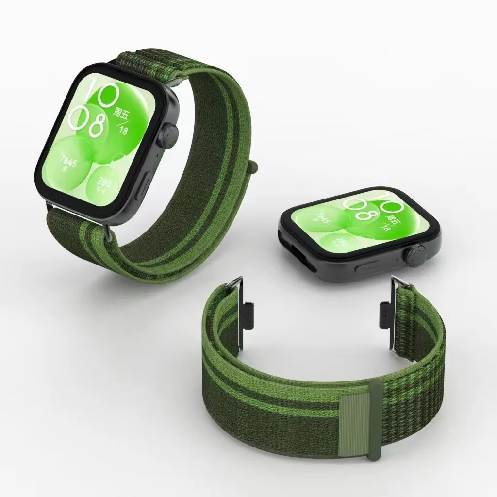 Нейлоновый Тканый Браслет Для Huawei Watch Fit 3 Спортивный Регулируемый Унисекс