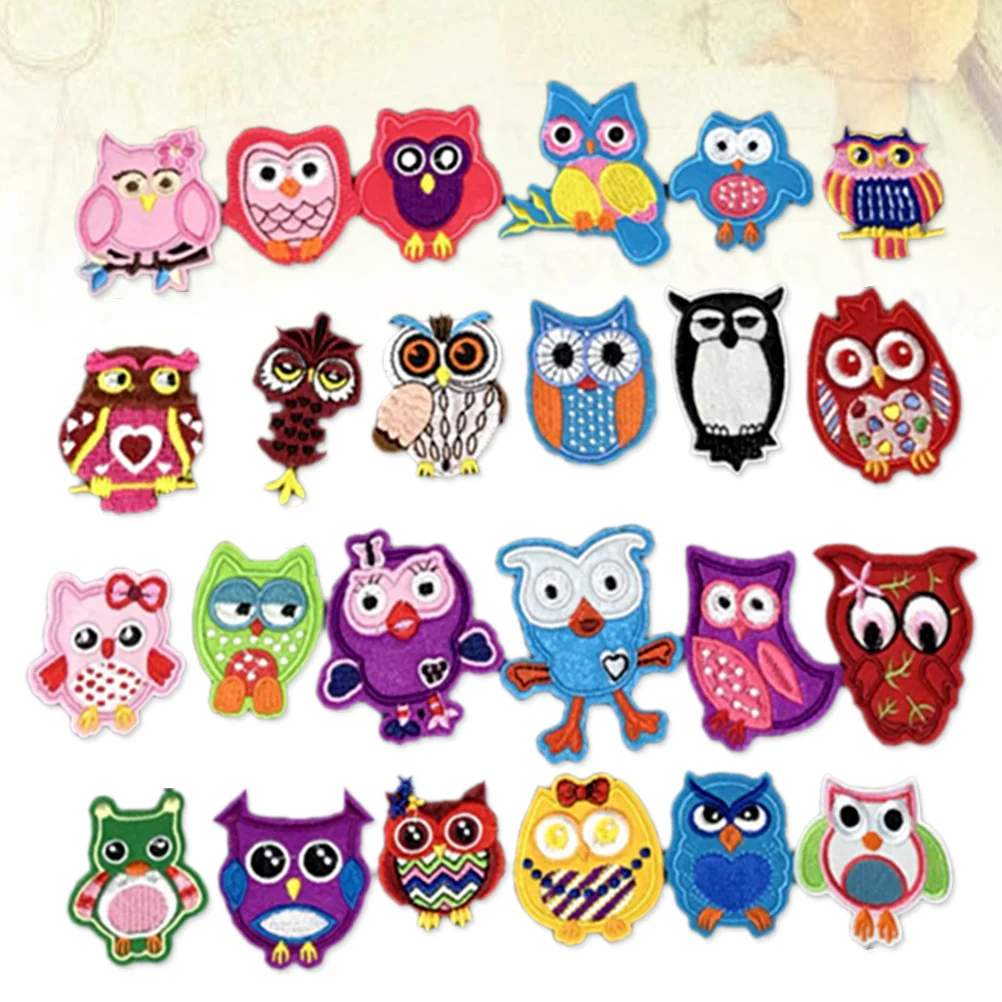 

24pcs Patch Creative Sewing Accessories Craft Appliques for Jackets Backpacks
