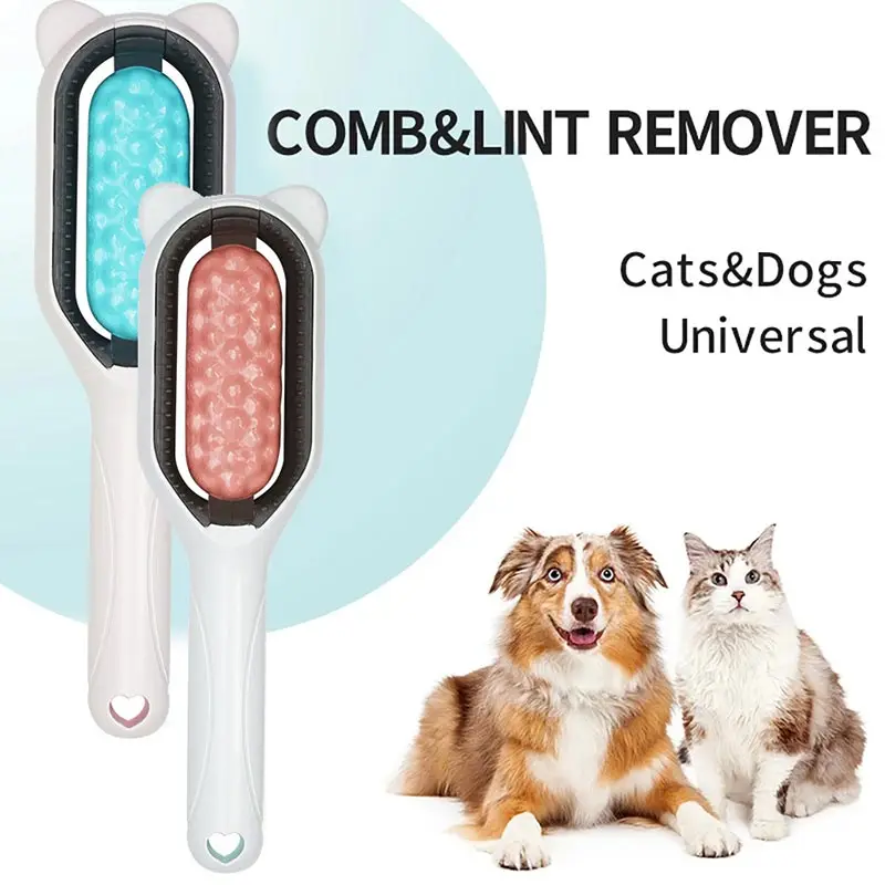 

54 Teeth Powerful Cleaning Hair Combs Hair Removal Comb Dog Cat Wipes Floating Brush Long Short Hair Pet Wipes Deshedding Brush