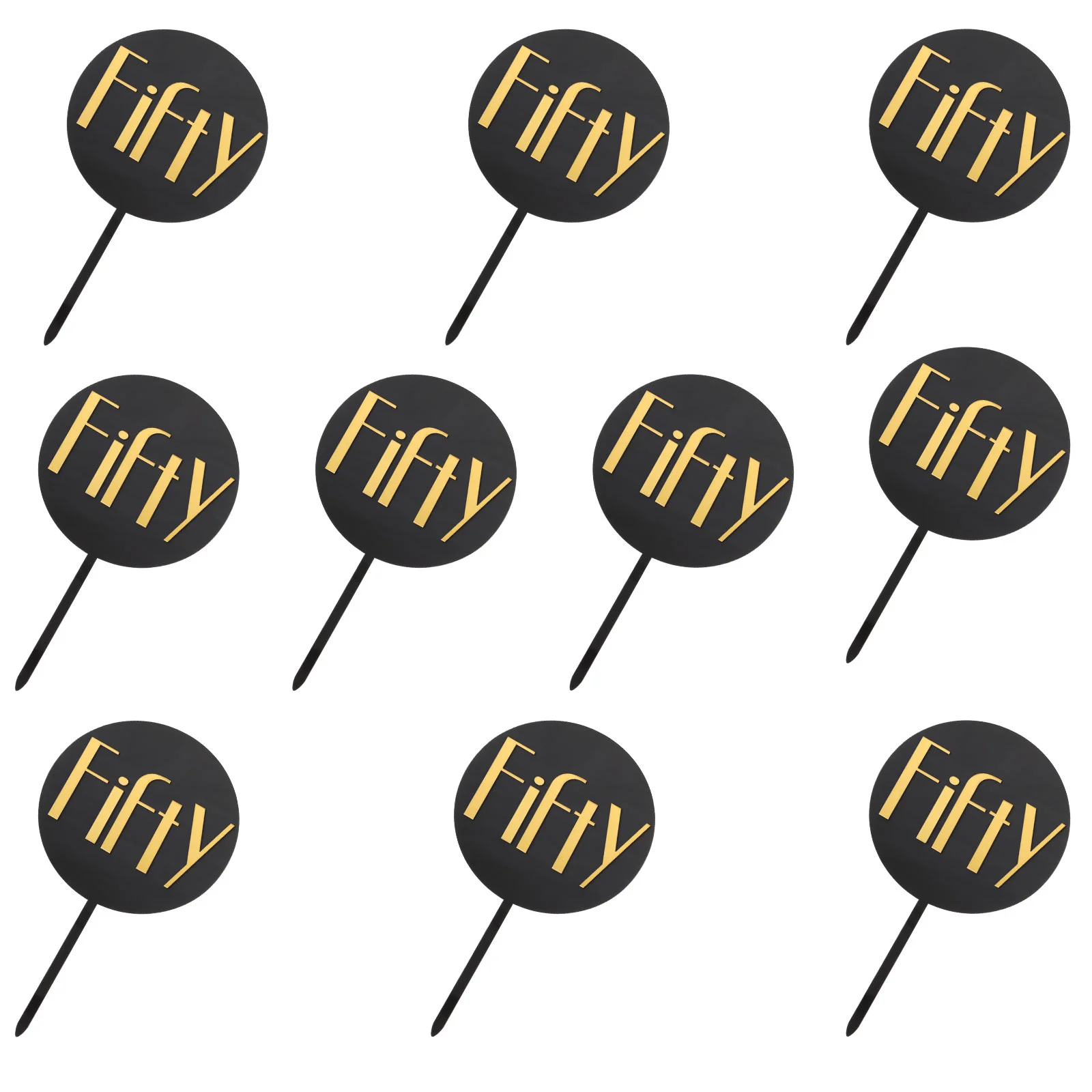 

10pcs Creative Cake Decorations Cake Insert Cards Cupcake Toppers