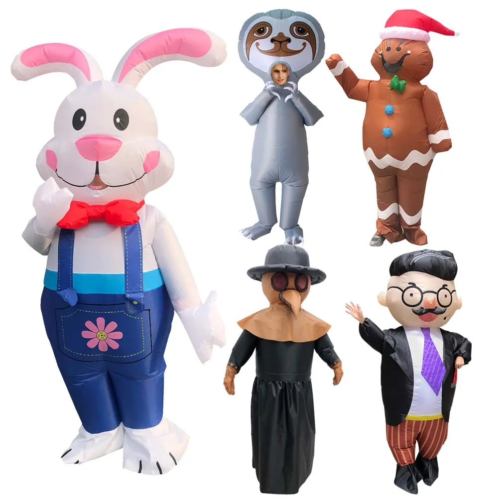 

Костюм надувной акулы в стиле аниме «инопланетянин», костюм-талисман в виде белого кролика, осьминога для вечеринки, косплей, костюм на Хэлл...