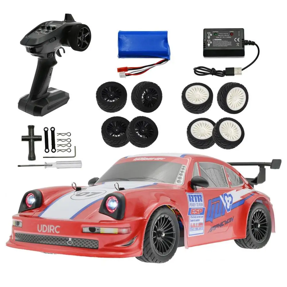 

UDIRC UD1607 1/16 RC Car 50km/H High Speed 2.4G Brushless 4WD Drift Car LED Light ESP RTR Remote Control 1603 Vehicles Toy Gift