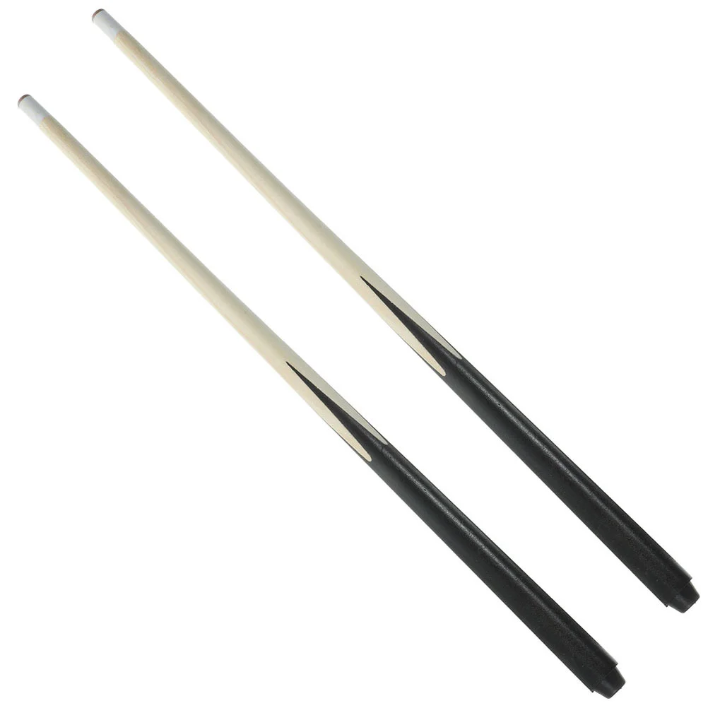 

2pcs Wood Pool Cue Beginner Practicing Cue Billiard Pool Cue for Tight Space