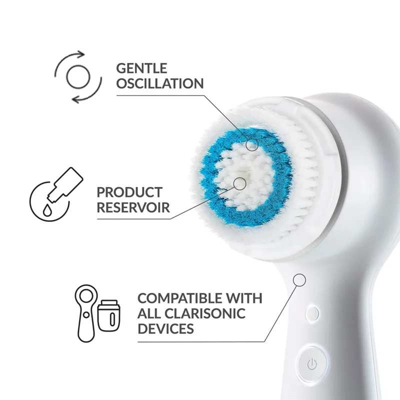 Фото B46C Сменные насадки для щеток в упаковке с глубокими порами для Clarisonic Mia 1, Mia 2, Mia Fit, Alpha для Smart Profile Uplift и Alph №3