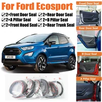 brand new car door seal kit soundproof rubber weather draft seal strip wind noise reduction fit for ford ecosport