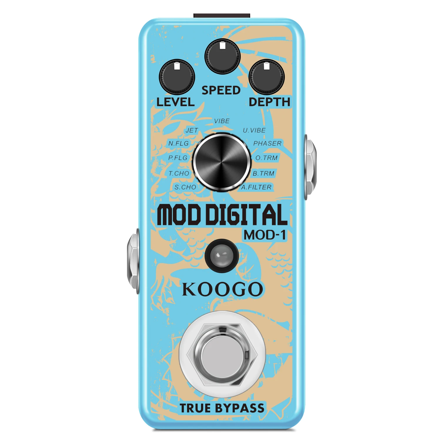 Enlarge Koogo Guitar Pedal Mod Station 11 Kinds Of Classic Modulation Effect Storage Of Timbre Sound Pedals True Bypass LEF-3808