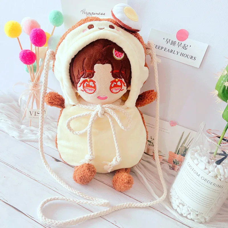 

20cm Baby Doll clothes Plush Doll's Inclined shoulder bag Toy Dolls Accessories our generation Korea Kpop EXO idol Dolls