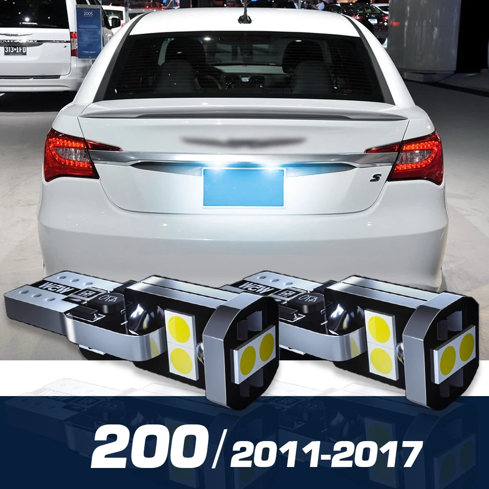 

2pcs LED License Plate Light Canbus Accessories For Chrysler 200 2011-2017 2012 2013 2014 2015 2016
