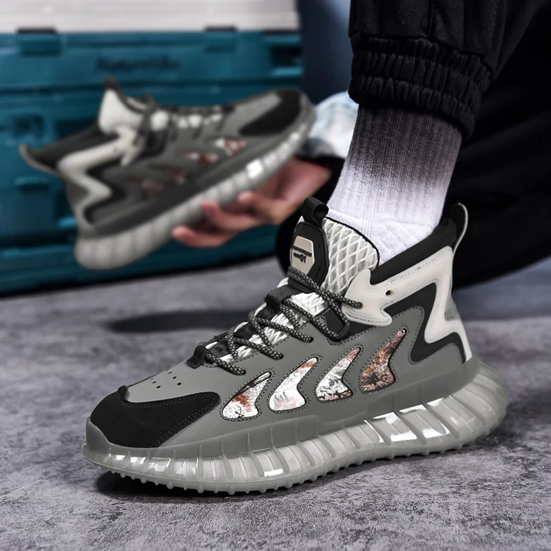 

upscale Men Shoes Breathable Sports Shoes Lace Up Vulcanized Shoes Lightweight Comfortable Running Training Gym Sneakers for Men