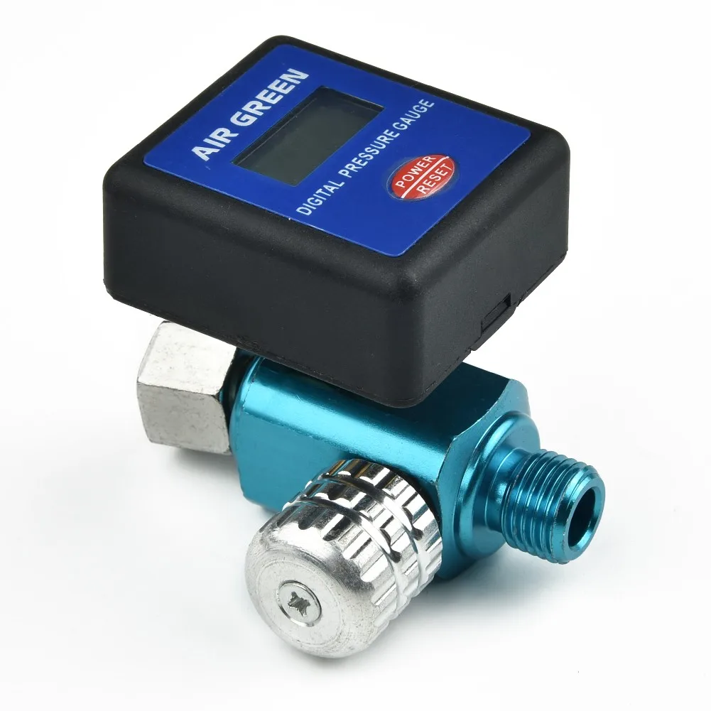 

Replacement Digital Air Regulator Digital Pressure Gauge 1/4\" Air Flow Auto-Off For Air Tools For Spray PSI Bar Kpa