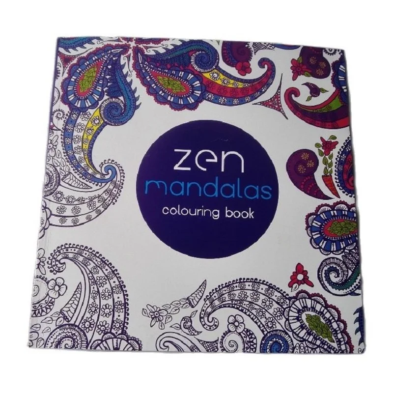 

English Edition 128 Pages Mandalas Coloring Book For Adults Children Relieve Stress Kill Time Secret Garden art Coloring books