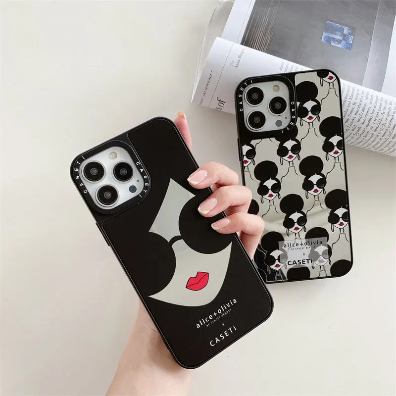 

Sunglasses girl phone case for iphone14plus Apple 13Pro max phone case 12 anti-drop XR iphone 11 pro max case