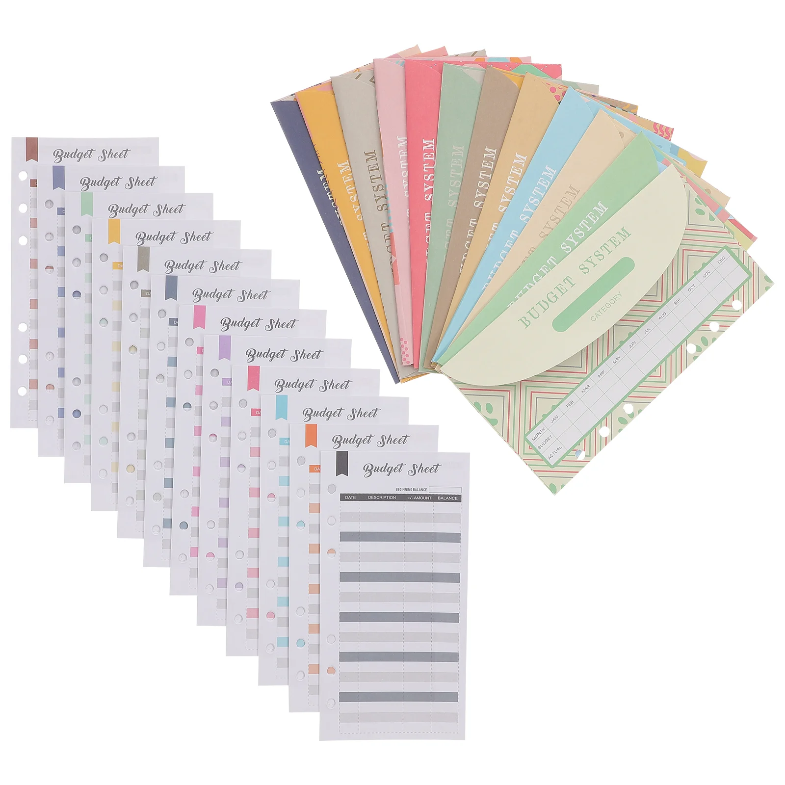 

Envelopes Budget Cash Money Sheets Wallet Binder Organizer Tracker Envelope Saving Dividers Inserts Planner Invitation Gift