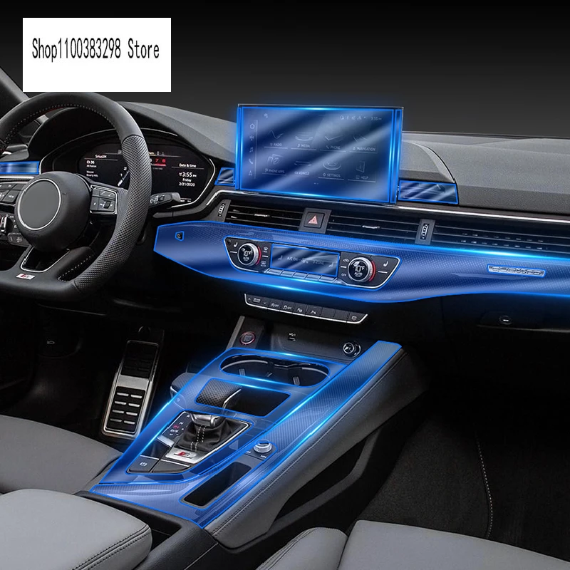 Для Audi A5 S5 F53 F5F 2021автомобильная интерьерная центральная консоль, невидимая в соответствии с родственниками, аксессуары для защиты от царапин, установка LHD RHD