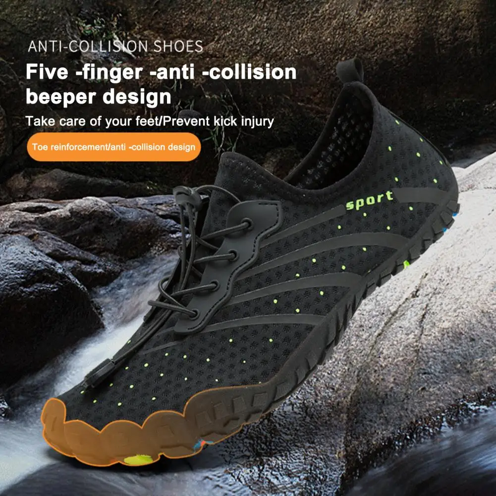 

1 Pair Water Shoes with Anti-slip Outsole Wear-resistant Quick Dry Foot Protection Barefoot Athletic Shoes Sports Supplies