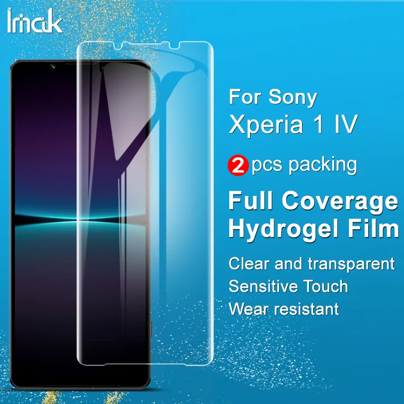 

for Sony Xperia 1 IV Screen Protector IMAK Full Coverage Protective Hydrogel Film for Sony Xperia 1 IV