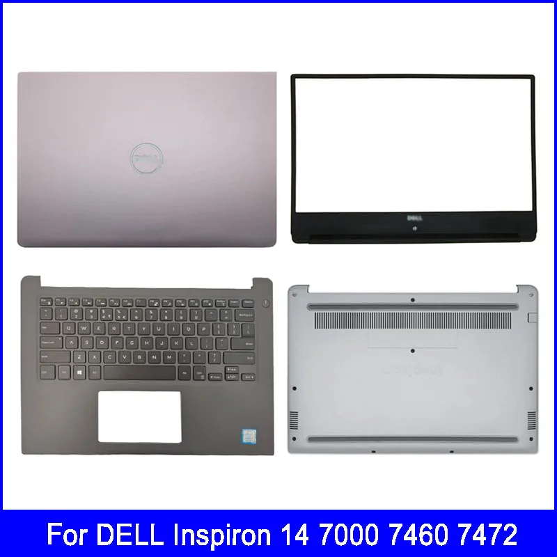 

New Laptop LCD Back Cover Top Case For DELL Inspiron 14 7000 7460 7472 Front Bezel Palmrest Bottom Base Cover A B C D Shell