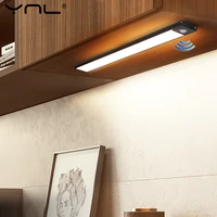 LED Cabinet Light Ultra-Thin Kitchen Lamp USB Rechargeable PIR Motion Sensor 20 40cm Bedroom Closet Wardrobe Lamp Night Light