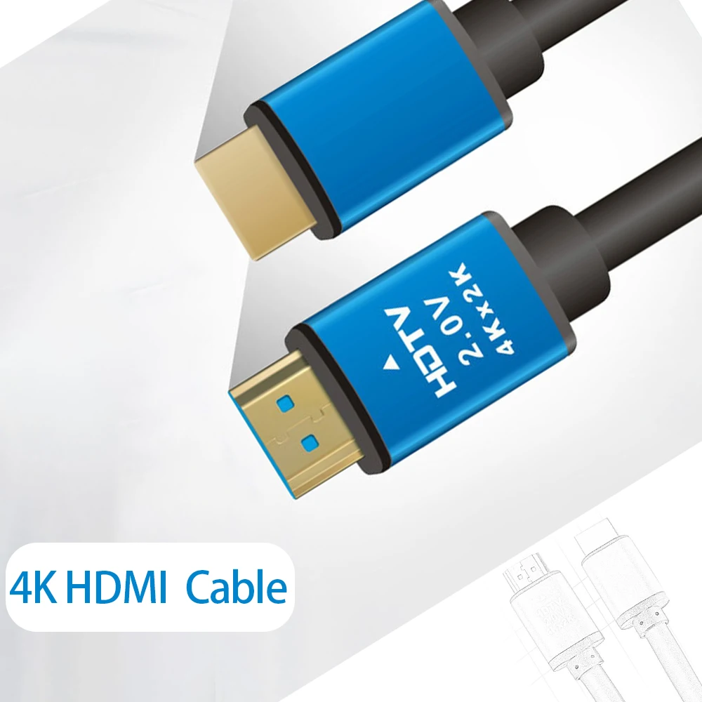 UVOOI 4K HDMI-совместимый кабель HD HDMI 2 0 адаптер Шнур для Xiaomi TV Box PS5 4 3 Xbox Nintendo Switch 5 м 1 |