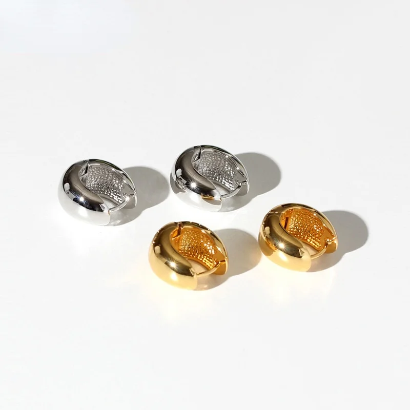 

Earrings U-shaped Metal Wind Ear Hook Copper Women's Gold Silver Street Hipster Stud Earrings