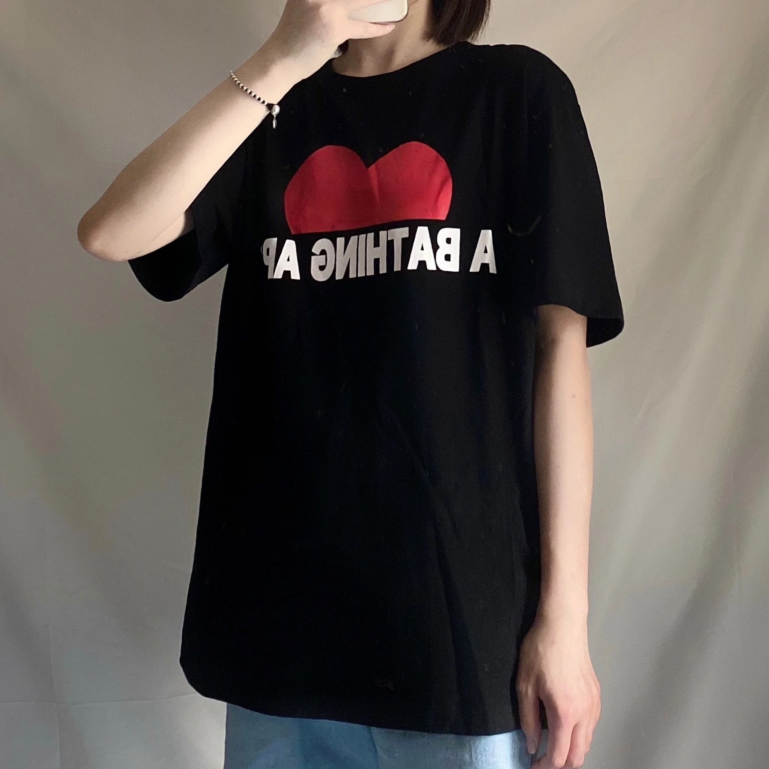 

Summer new fashion trend all-match simple round neck T-shirt fashion printing top T-shirt S-4XL
