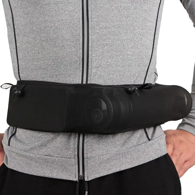 

Running Waist Belt Adjustable Sports Resilient Running Belt Bag Large Capacity Unisex Bib Holder Belt Waist Packs For Traveling
