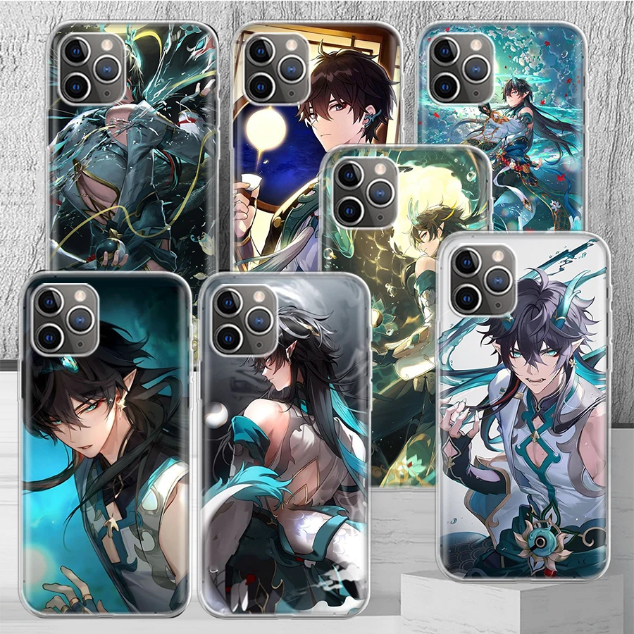 Чехол для телефона Honkai Star Rail Dan Heng чехол iPhone 14 13 Pro 11 15 Art 12 XR X XS Max 7 8 6S Plus SE мягкий с
