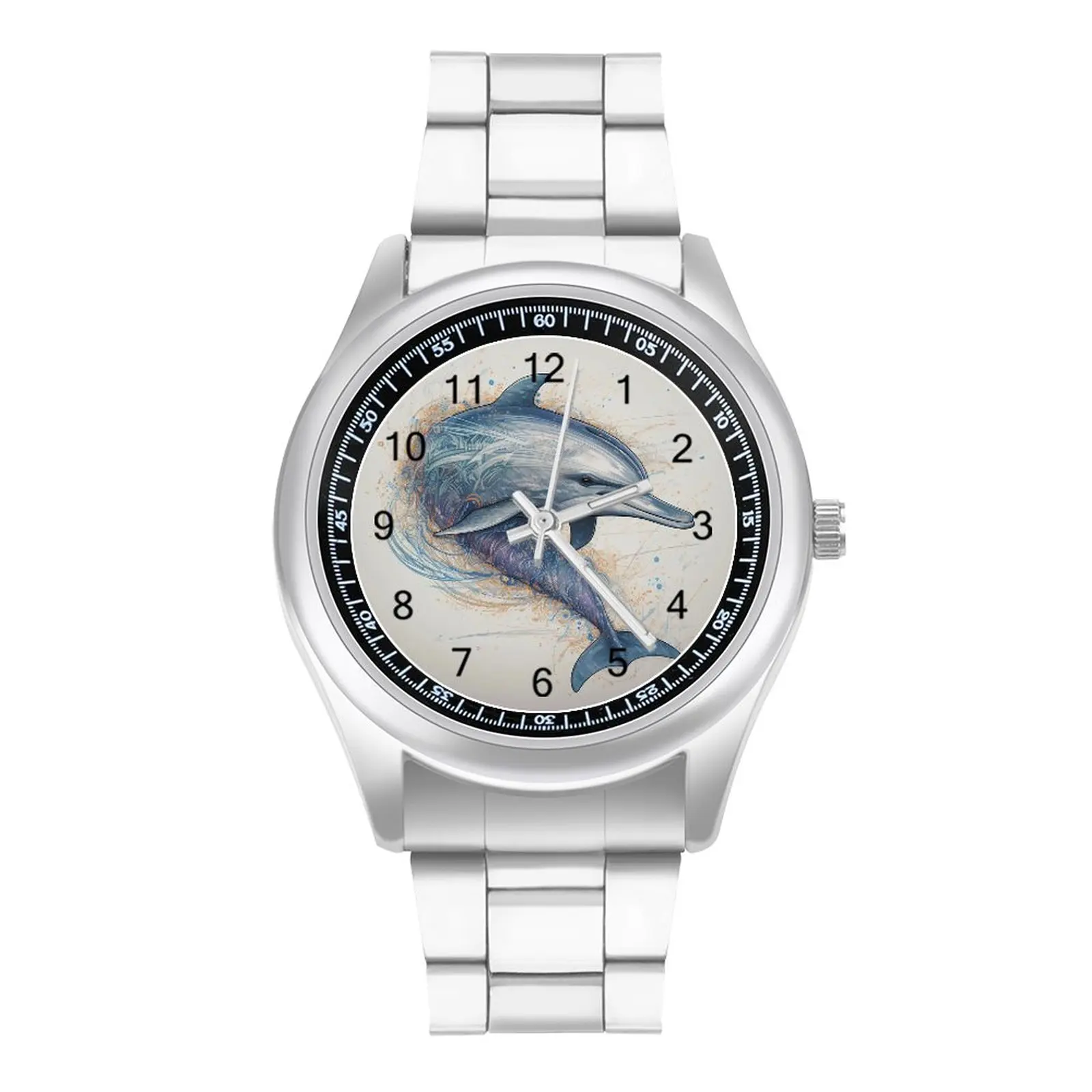 

Dolphin Quartz Watch Realistic Cartoon Sports Unisex Wrist Watch Steel Photo Wholesale Woman Wristwatch