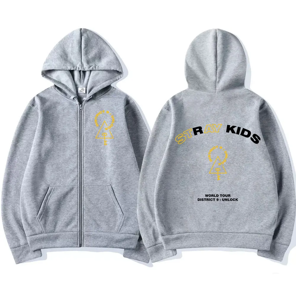 Толстовка на молнии с принтом уличный детский район Повседневный Кардиган