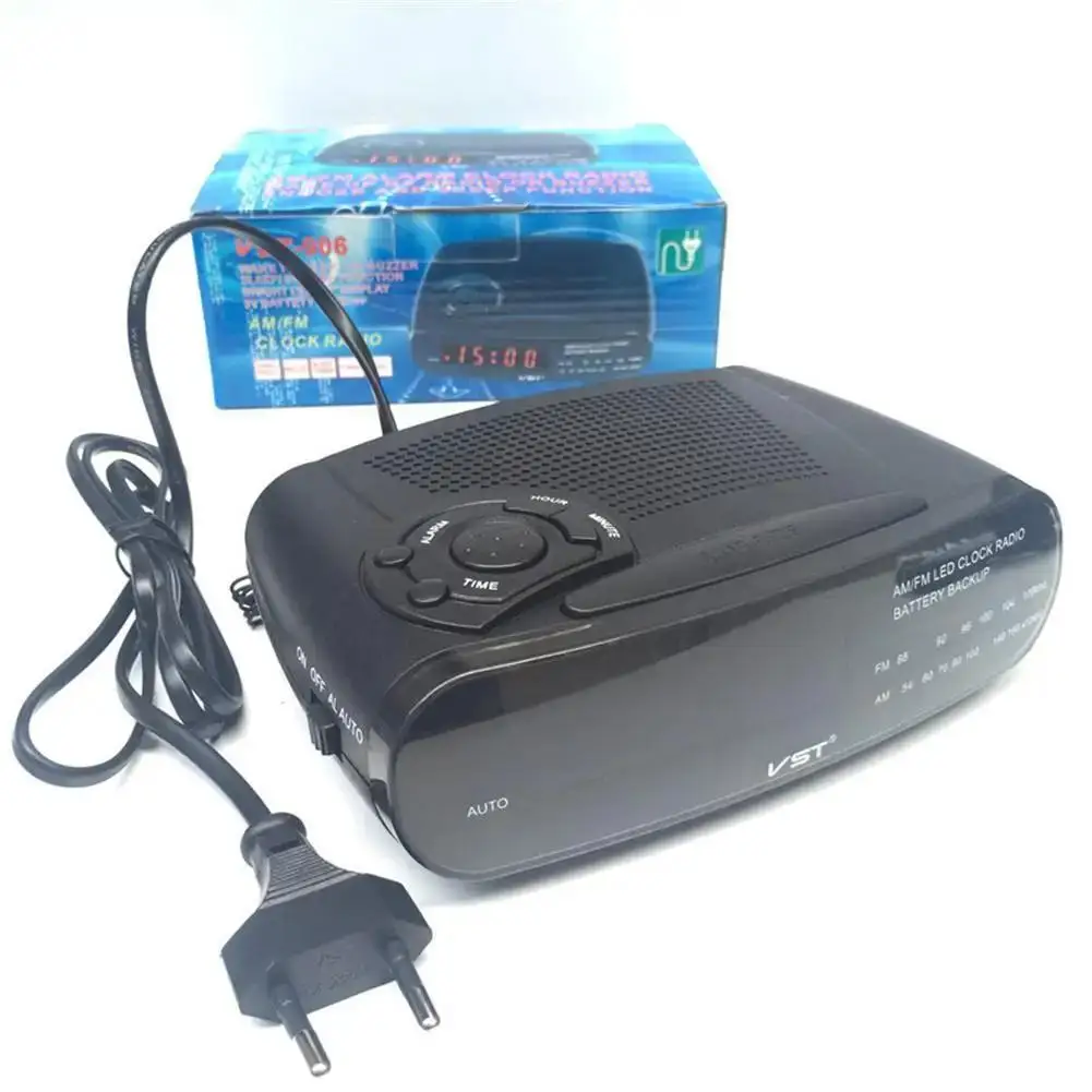 НОВЫЙ FM-AM-радио со светодиодным дисплеем электронный настольный будильник