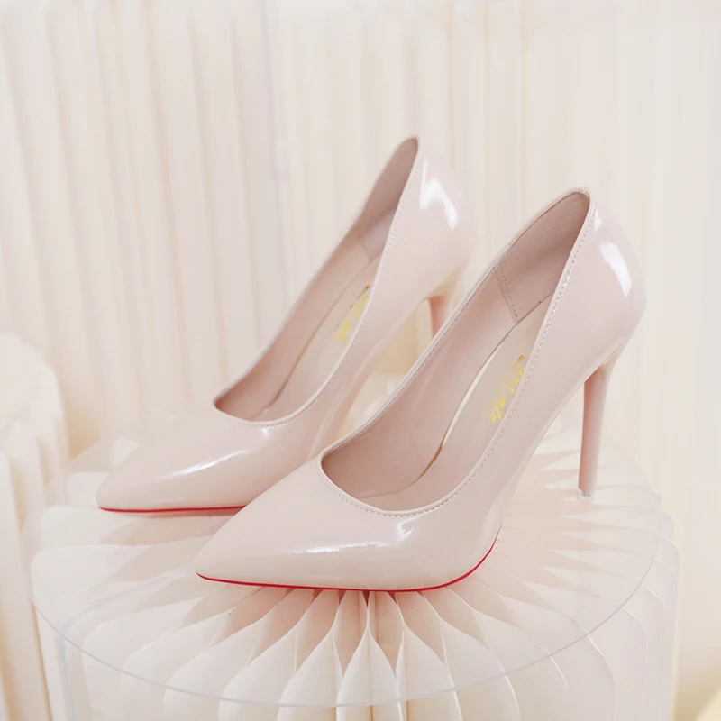 Red High Heels Women's Shoes 10cm Stiletto Heels Heels Banquet Wedding Shoes 2023 Fashion Sexy Pointed Toe Ladies Party Shoes