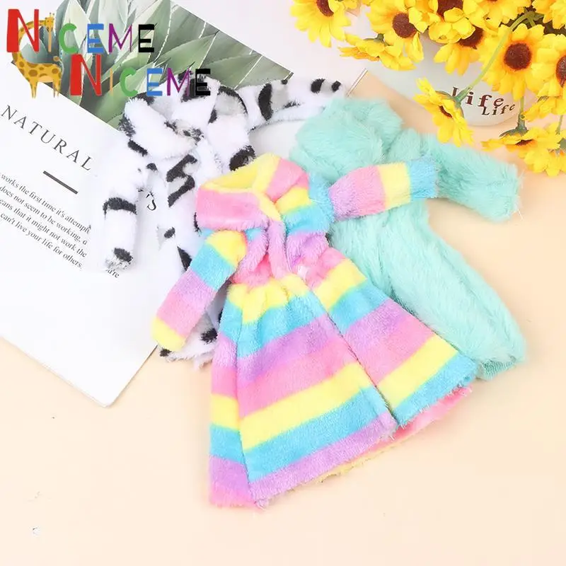 

Новая модель, подходит для кукол 27-29 см, плюшевое пальто, кукольный халат, игрушки для девочек