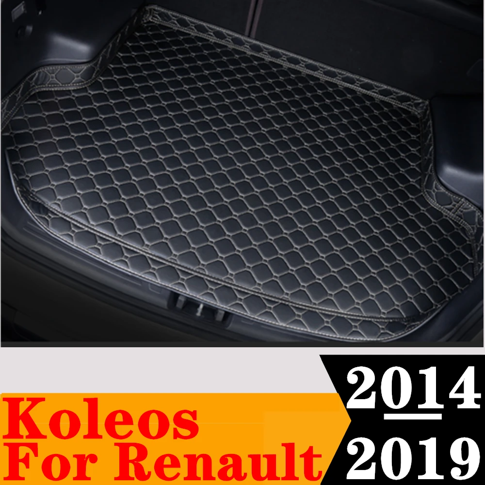 

Автомобильный коврик для багажника Sinjayer, водонепроницаемые автозапчасти, ковры для багажника, Высокие боковые задние коврики для груза, подходят для Renault Koleos 2014-2019