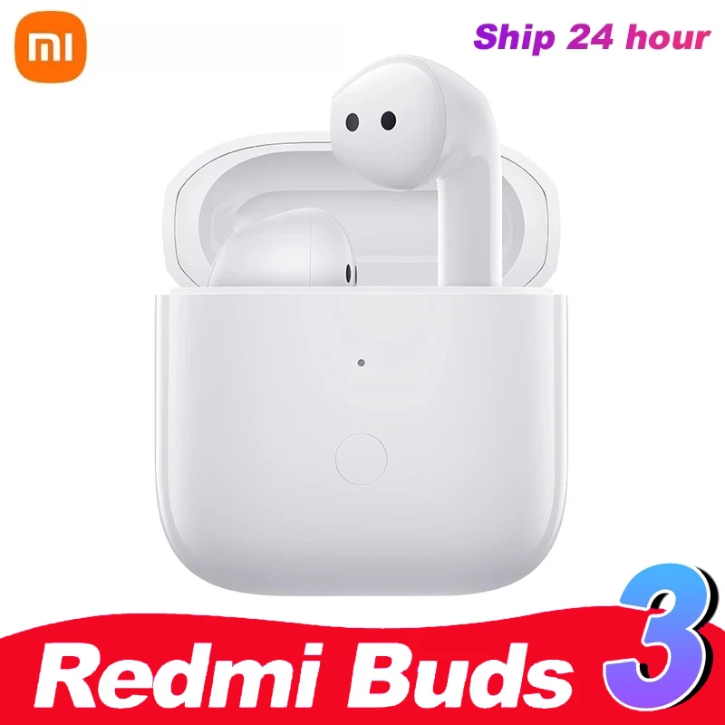 

Беспроводные наушники Xiaomi Redmi Buds 3 TWS, Bluetooth наушники с двойным микрофоном, шумоподавление, водонепроницаемые наушники AptX Adpative, наушники