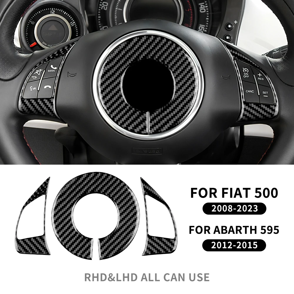 

Настоящее мягкое углеродное волокно для Fiat 500 2008-2011 Abarth 595 2012 2013 2014 2015 2016-2023 Abarth 695 2017-2023 Рамка управления переменным током