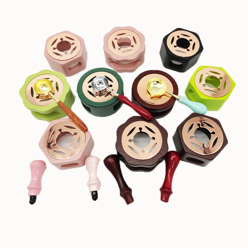 

Retro Sealing Wax Furnace Stove Tripod Fire Paint Wax Seal Stamp Stick Warmer Wax Furnace Stove Pot Melting Glue DIY Craft