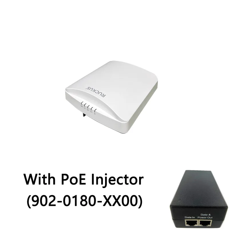 

Ruckus Wireless ZoneFlex R750 901-R750-WW00 (alike 901-R750-US00) +902-0180-XX00 PoE Adapter 802.11ax WIFI6 WPA3 Access Point