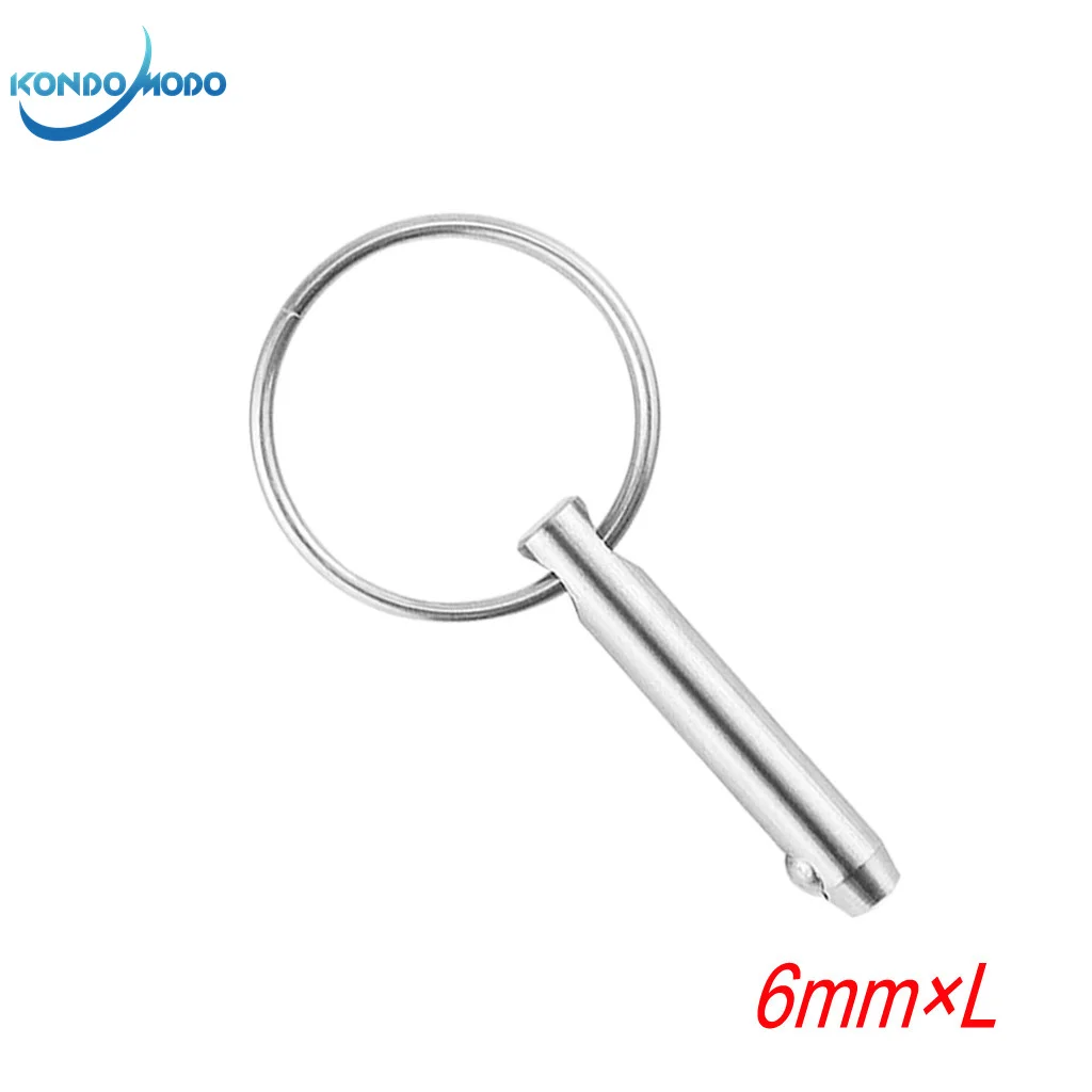 Marine Grade 316 Stainless Steel 6mm Quick Release Ball Pin for Boat Bimini Top Deck Hinge Marine Hardware Boat Accessories