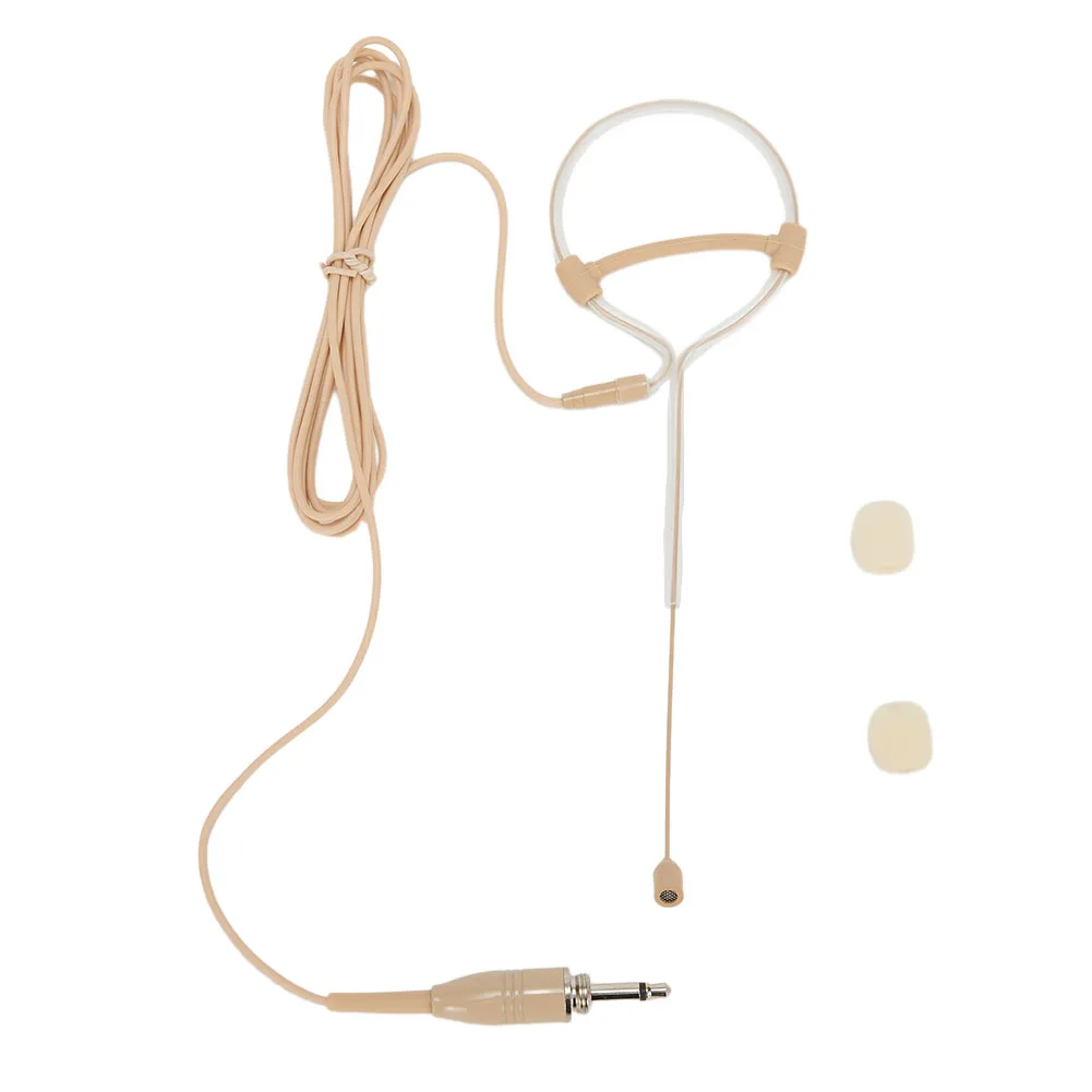 

Beige Single Earhook Headset Mic Headworn Microphone 3.5mm 3 Pin 4 Pin XLR Plug Omnidirectional Pickup Musical Instrument Parts