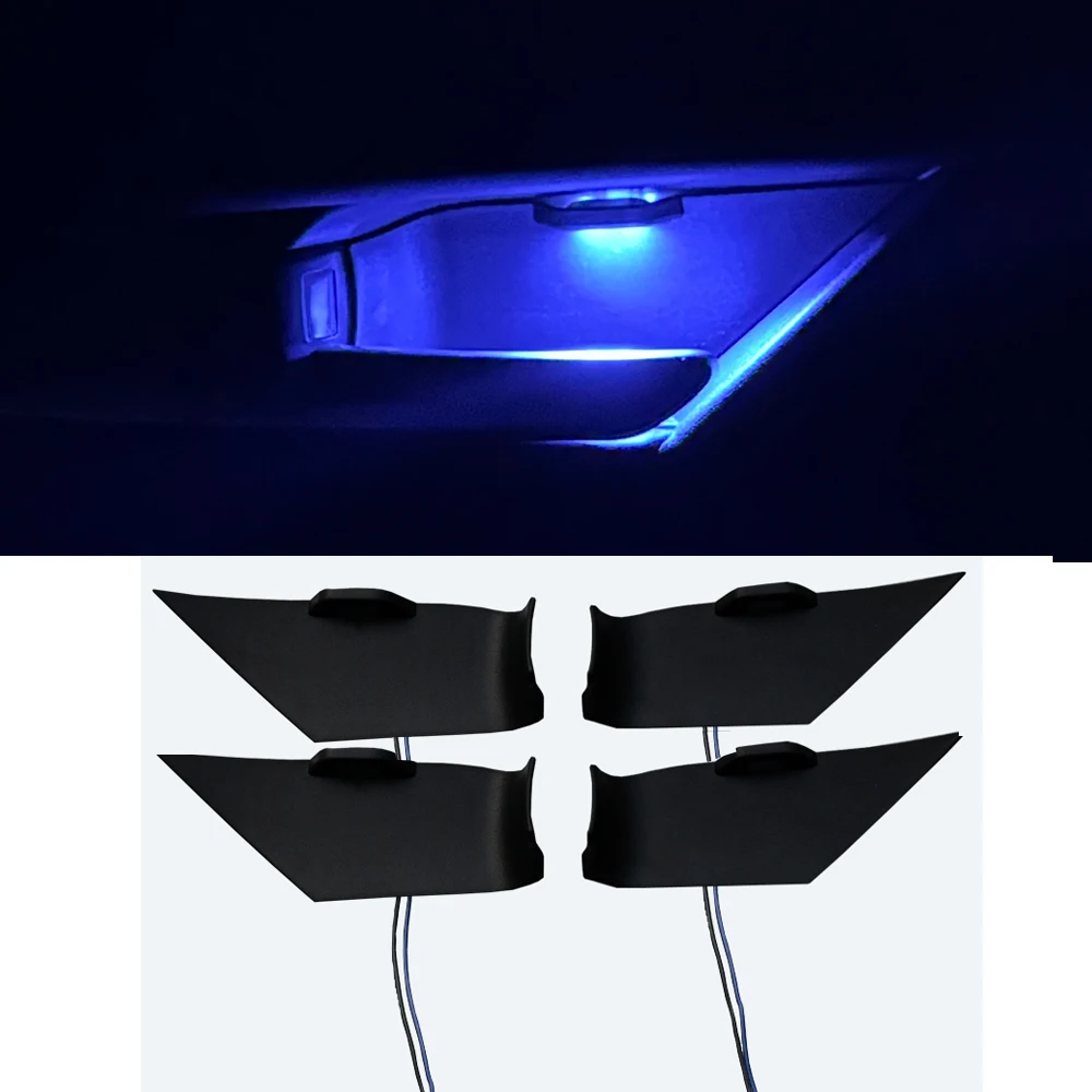 

Toyota Camry 2018-2023 интерьерный светодиодный синий светильник на ручке автомобиля для 2020 Camry 2019 атмосферный светильник для дверной чаши