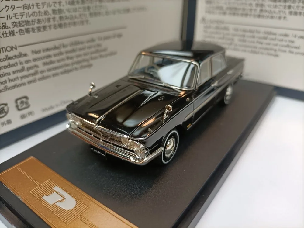 

Модель 1/43, модель автомобиля Mark43 Nissan Duke, 4-дверная, принц Глория S41D, черная, Высококачественная коллекция, орнамент, подарок