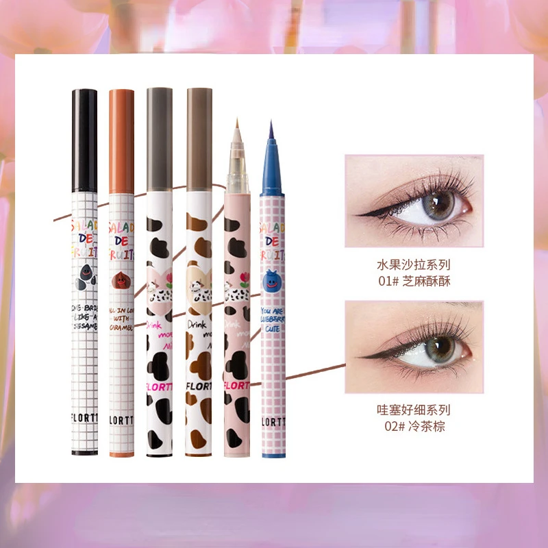 

FLORTTE Eyeliner Pencil Waterproof Liquid Eyeliner Long-lasting and Non-smudging Easy To Wear Eye Makeup Cosmetics косметика