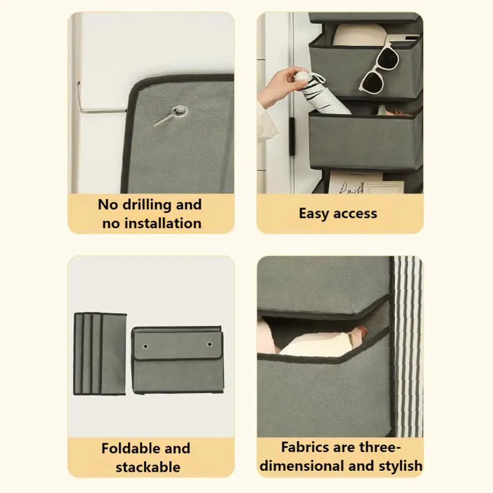 Подвесные органайзеры для дома за дверью складная стойка хранения разноцветные