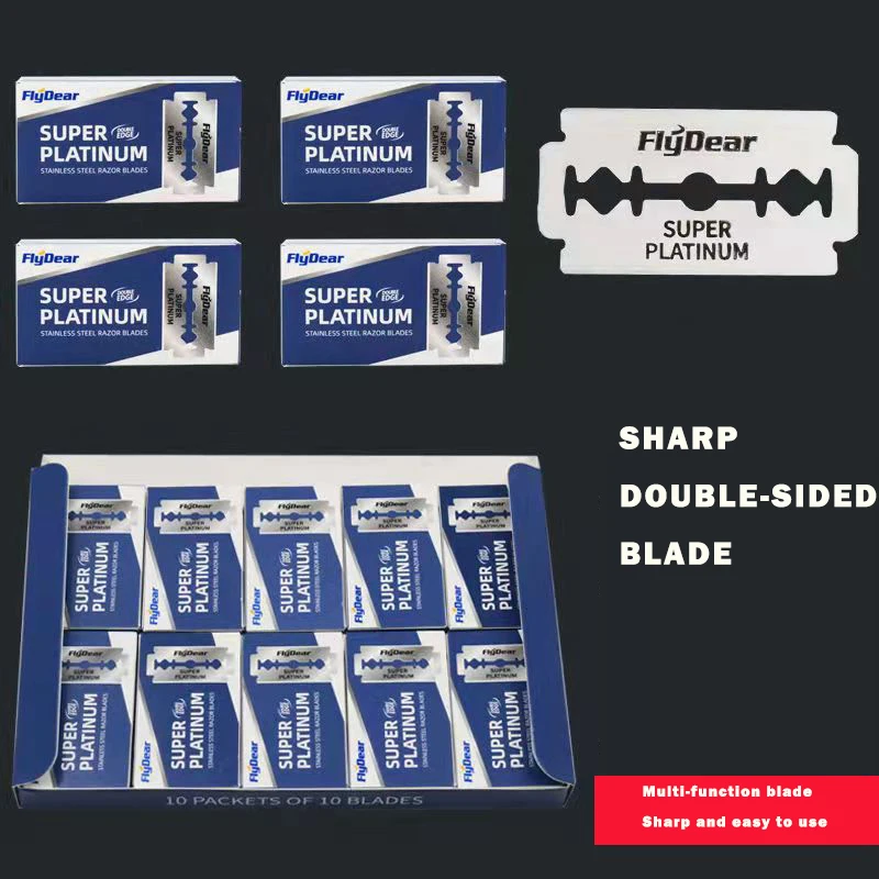 

Double Edge Blade Stainless Steel Ultra-sharp Safety Razor Blades To Shave Blade For Manual Razor 10 pcs/pack Razor Blade US $5.