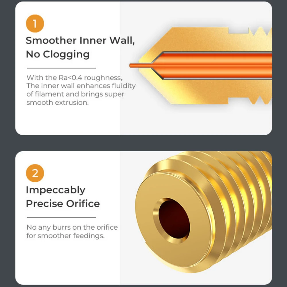 Латунные сопла для 3D-принтера Ender 3 V3 SE/5S1/Ender7 8 шт