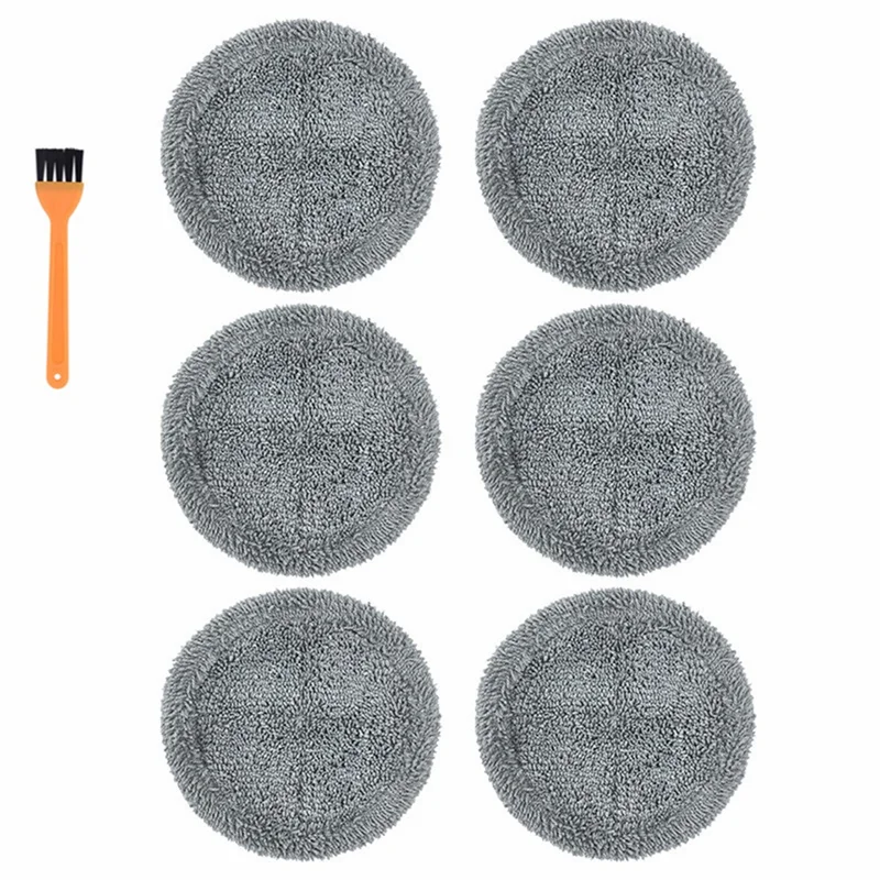 

Моющиеся накладки для робота-пылесоса ECOVACS DEEBOT X1 OMNI/TURBO, тряпки для швабры, сменные, серые, 7 шт.