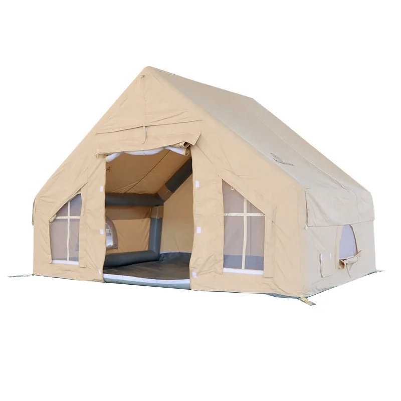

Popular Model Small Easy Setup Outdoor Extend 6.3 Cotton Air Pole Glamping Inflatable House Tent