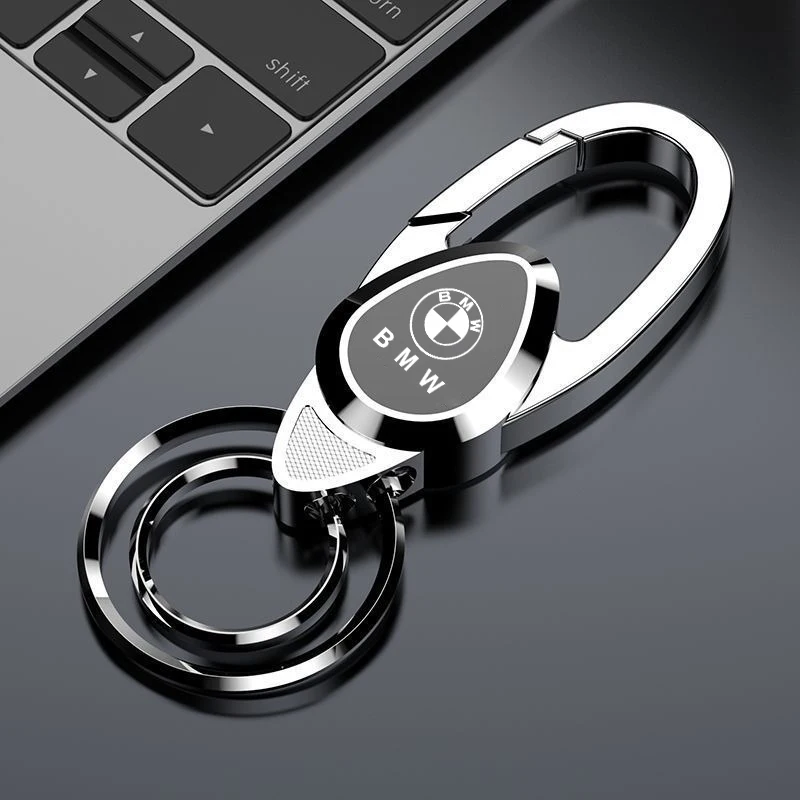 

for BMW E36 E46 E53 E90 E60 E61 E93 E87 X1 X3 X5 X6 F30 F20 F10 Auto Keychain Styling 3D/Metal Car Emblem Key Chain Rings Holder
