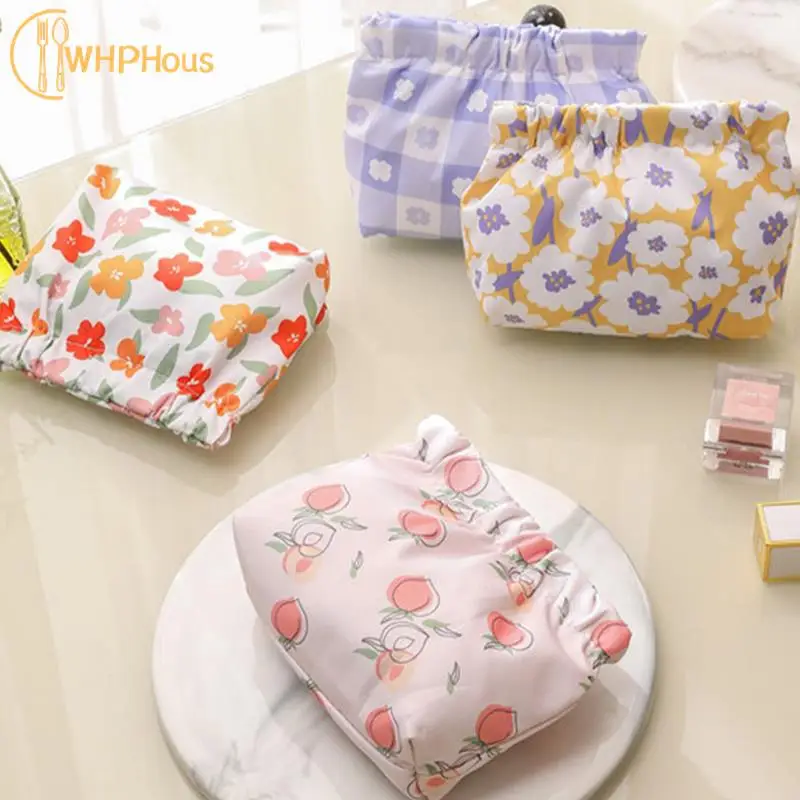 

Kawaii Women Lipstick Pouch Coin Purses Shrapnel Fruit Print Key Case Earphone Headphone Bag Sealing Mini Bag