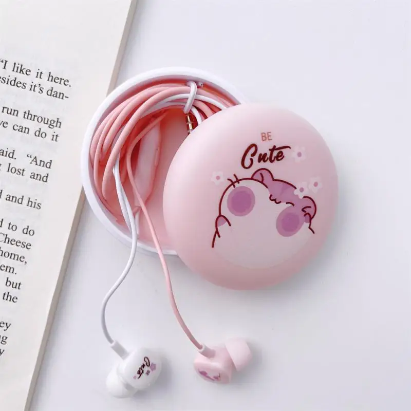 

Large Capacity With Storage Box Suitable For The Placement Of Earphone Wires Easy To Carry Cartoon Light Weight Small Size